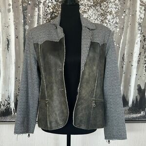 Marisa K Womens Cotton Wool Silk Blend Blazer - Size Large